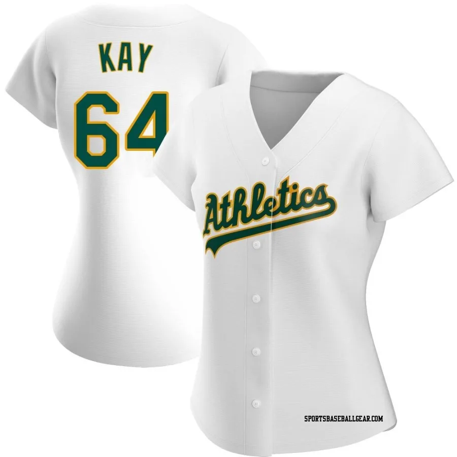 Anthony Kay Women's Oakland Athletics White Authentic Home Jersey