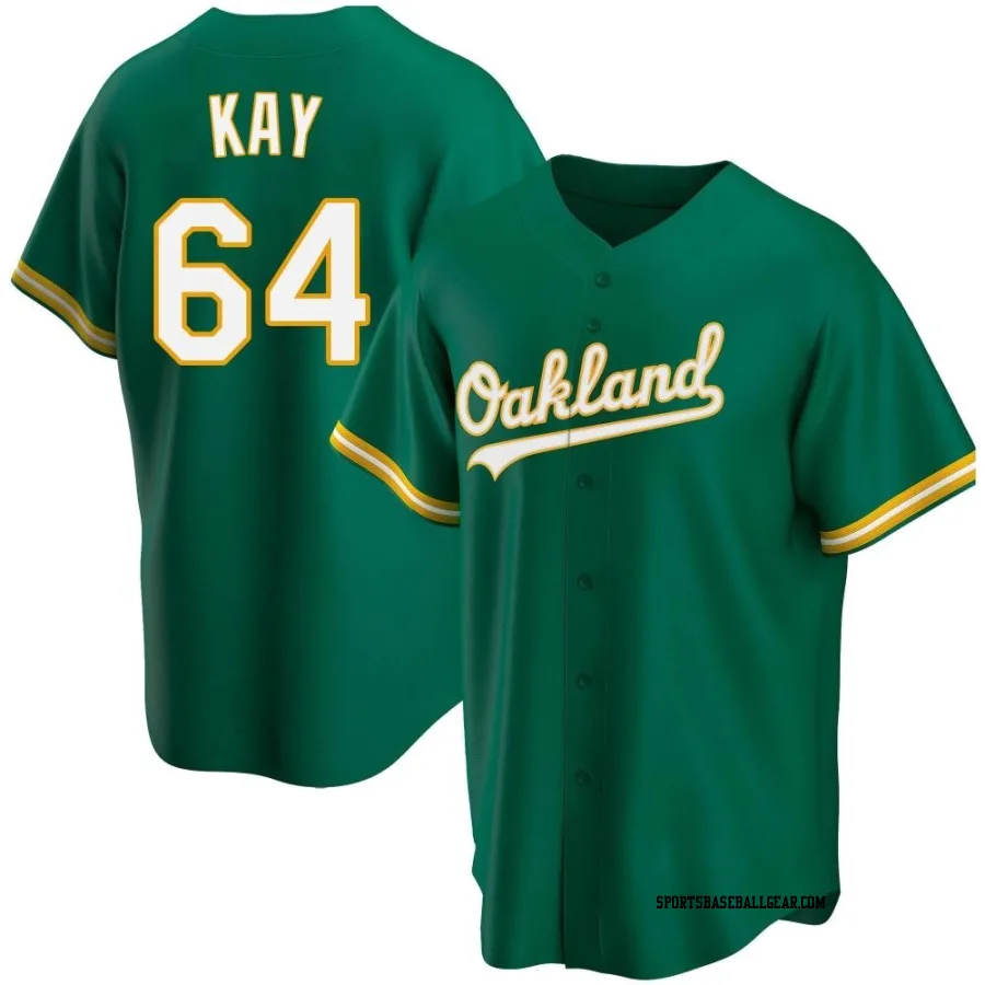 Anthony Kay Youth Oakland Athletics Green Replica Kelly Alternate Jersey