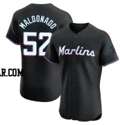 Anthony Maldonado Men's Miami Marlins Black Elite Alternate Vapor Premier Jersey