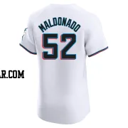 Anthony Maldonado Men's Miami Marlins White Elite Home Jersey