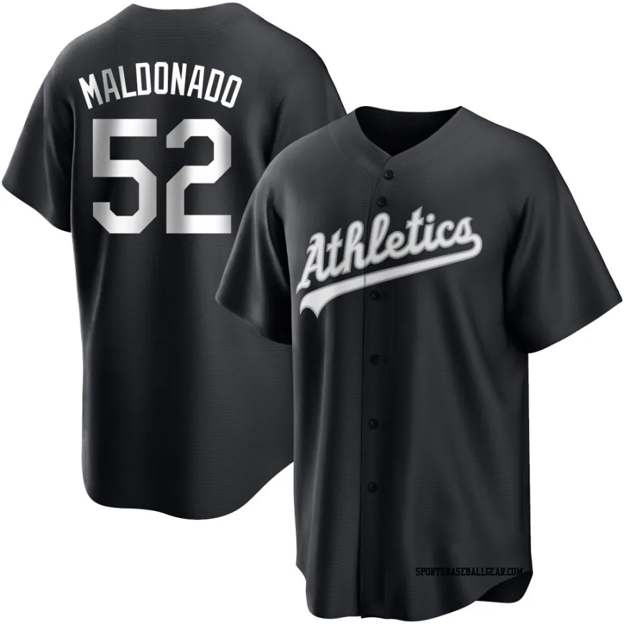 Anthony Maldonado Men's Oakland Athletics Black/White Replica Jersey