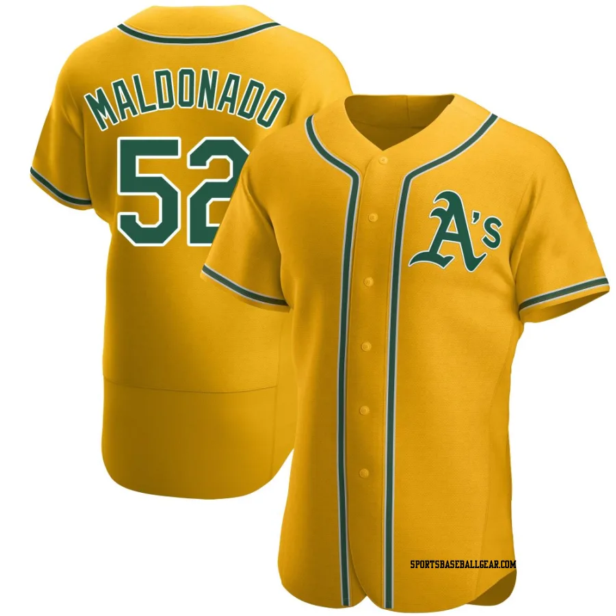 Anthony Maldonado Men's Oakland Athletics Gold Authentic Alternate Jersey