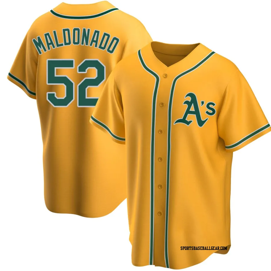 Anthony Maldonado Men's Oakland Athletics Gold Replica Alternate Jersey