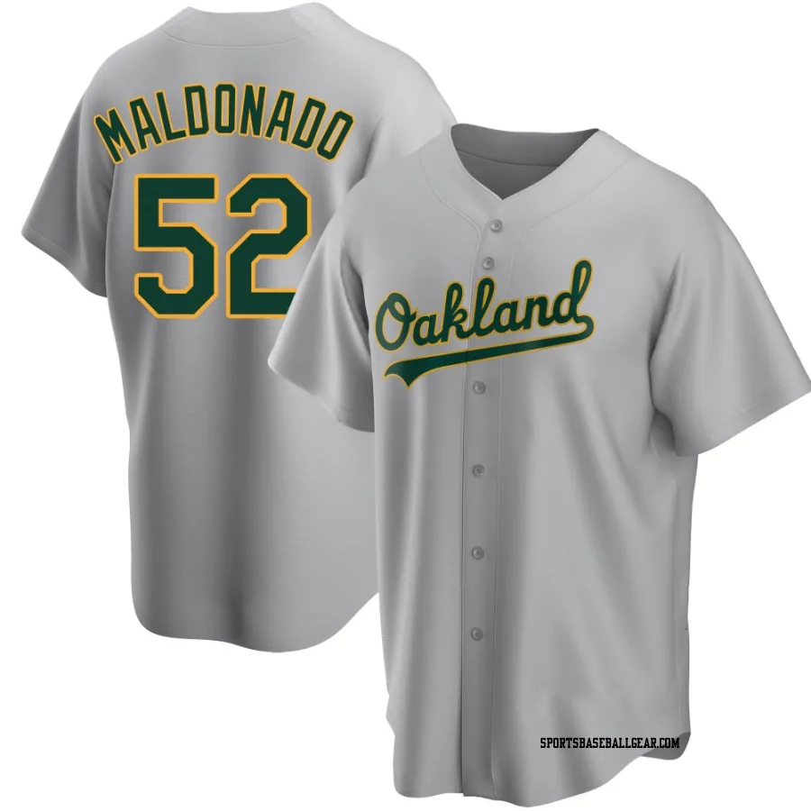 Anthony Maldonado Men's Oakland Athletics Gray Replica Road Jersey