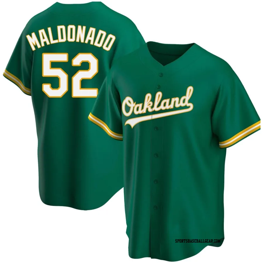 Anthony Maldonado Men's Oakland Athletics Green Replica Kelly Alternate Jersey