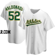 Anthony Maldonado Men's Oakland Athletics White Replica Home Jersey