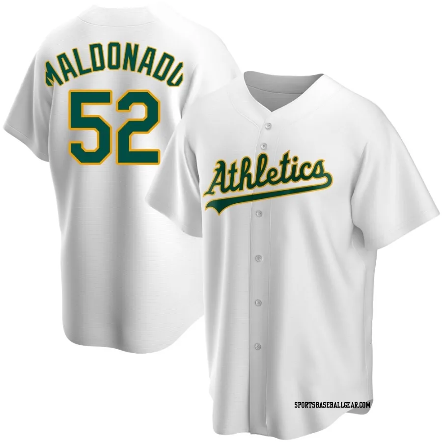 Anthony Maldonado Men's Oakland Athletics White Replica Home Jersey