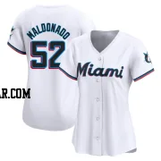 Anthony Maldonado Women's Miami Marlins White Limited Home Jersey