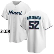 Anthony Maldonado Youth Miami Marlins White Replica Home Jersey