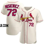 Anthony Misiewicz Men's St. Louis Cardinals Cream Authentic Alternate Jersey