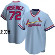 Anthony Misiewicz Men's St. Louis Cardinals Light Blue Replica Road Cooperstown Collection Jersey