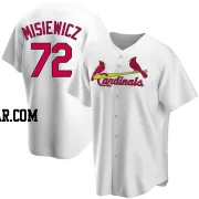 Anthony Misiewicz Men's St. Louis Cardinals White Replica Home Jersey