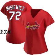 Anthony Misiewicz Women's St. Louis Cardinals Red Authentic Alternate Jersey