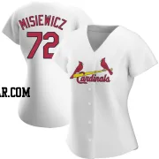 Anthony Misiewicz Women's St. Louis Cardinals White Replica Home Jersey