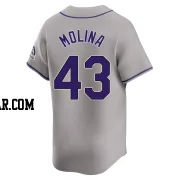 Anthony Molina Men's Colorado Rockies Gray Limited Road Jersey