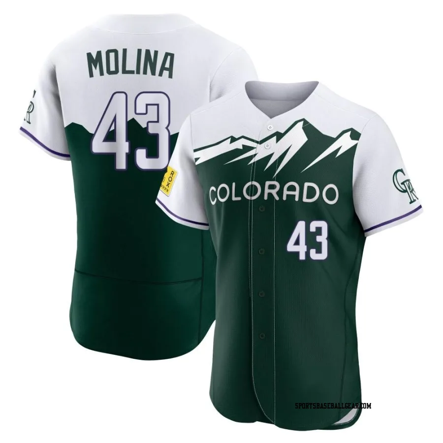 Anthony Molina Men's Colorado Rockies Green Authentic 2022 City Connect Jersey