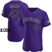 Anthony Molina Men's Colorado Rockies Purple Authentic Alternate Jersey