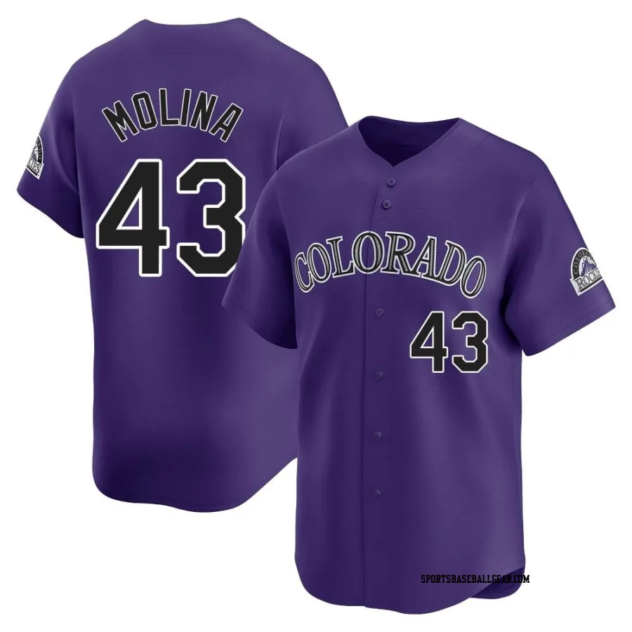 Anthony Molina Men's Colorado Rockies Purple Limited Alternate Jersey