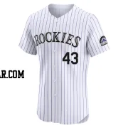 Anthony Molina Men's Colorado Rockies White Elite Home Jersey