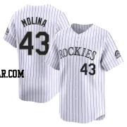 Anthony Molina Men's Colorado Rockies White Limited Home Jersey