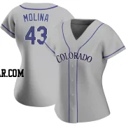 Anthony Molina Women's Colorado Rockies Gray Authentic Road Jersey