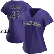 Anthony Molina Women's Colorado Rockies Purple Authentic Alternate Jersey