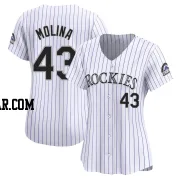 Anthony Molina Women's Colorado Rockies White Limited Home Jersey