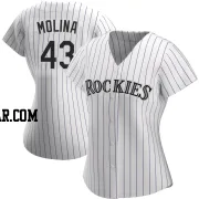 Anthony Molina Women's Colorado Rockies White Replica Home Jersey