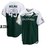 Anthony Molina Youth Colorado Rockies Green Replica 2022 City Connect Jersey