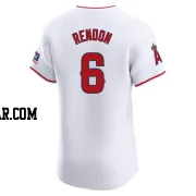 Anthony Rendon Men's Los Angeles Angels White Elite Home Patch Jersey