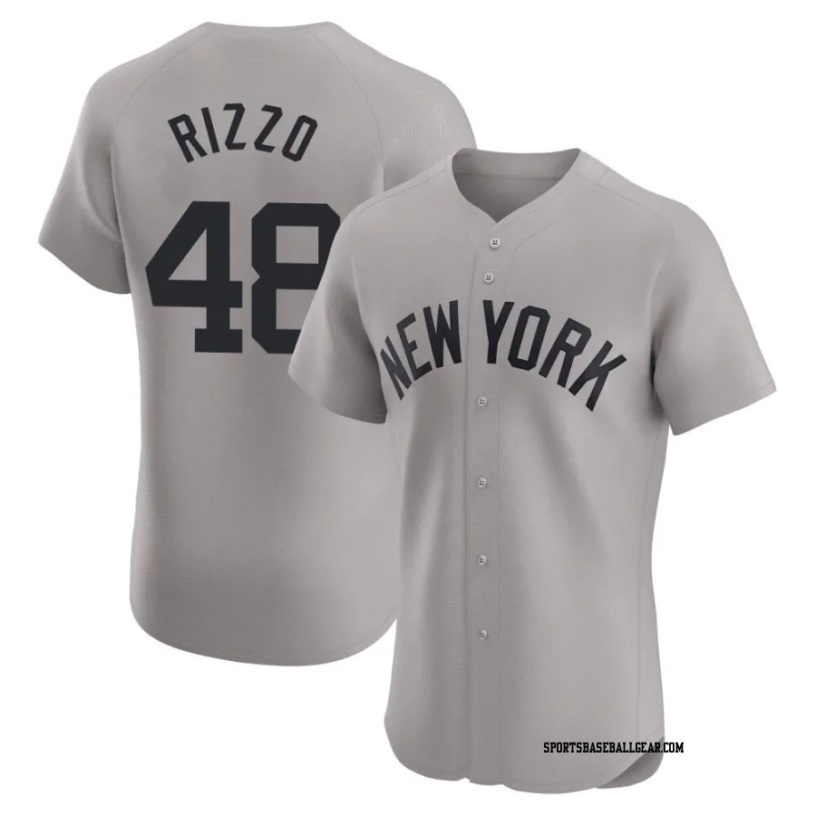 Anthony Rizzo Men's New York Yankees Gray Elite Road Jersey