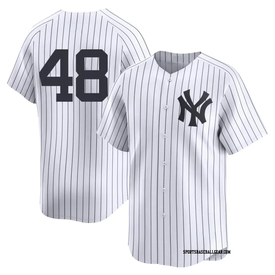 Anthony Rizzo Men's New York Yankees White Limited Yankee Home 2nd Jersey