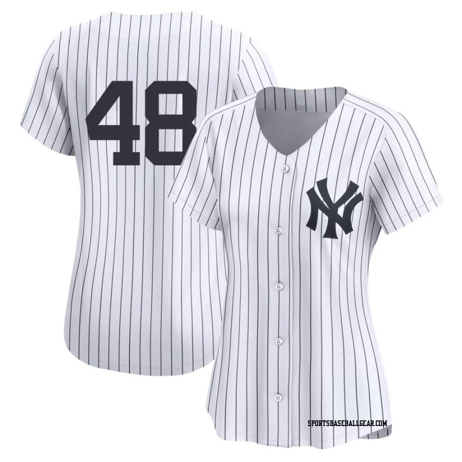 Anthony Rizzo Women's New York Yankees White Limited Yankee Home 2nd Jersey