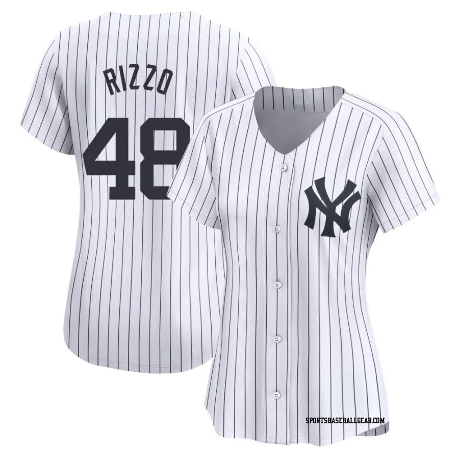 Anthony Rizzo Women's New York Yankees White Limited Yankee Home Jersey