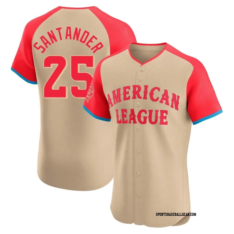 Anthony Santander Men's Baltimore Orioles Cream Elite American League 2024 All-Star Game Jersey