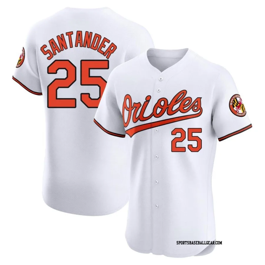 Anthony Santander Men's Baltimore Orioles White Elite Home Jersey