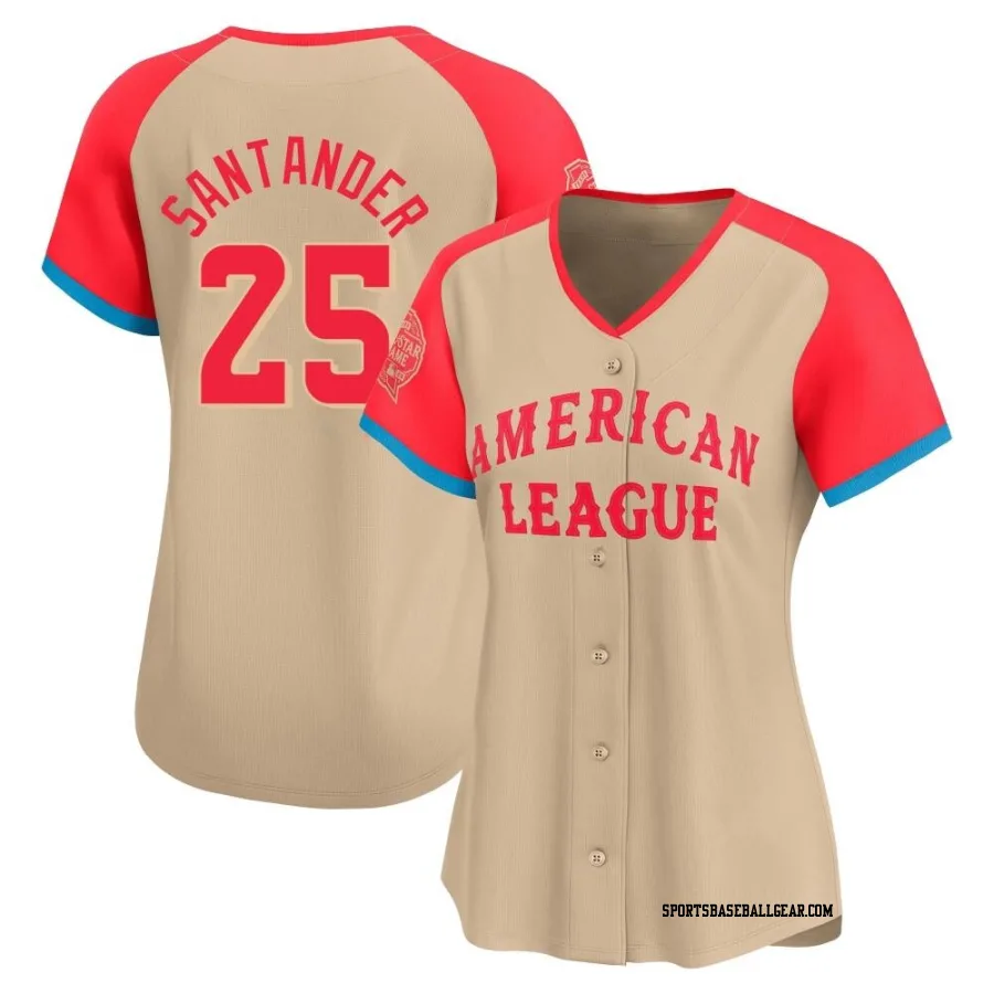 Anthony Santander Women's Baltimore Orioles Cream Limited American League 2024 All-Star Game Jersey