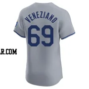 Anthony Veneziano Men's Kansas City Royals Gray Elite Road Jersey