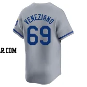 Anthony Veneziano Men's Kansas City Royals Gray Limited Away Jersey