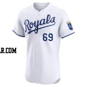 Anthony Veneziano Men's Kansas City Royals White Elite Home Jersey