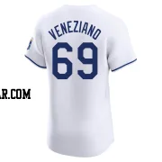 Anthony Veneziano Men's Kansas City Royals White Elite Home Jersey