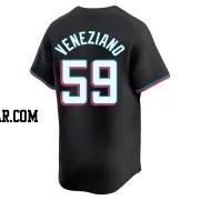 Anthony Veneziano Men's Miami Marlins Black Limited Alternate Jersey