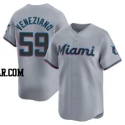 Anthony Veneziano Men's Miami Marlins Gray Limited Road Jersey