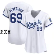 Anthony Veneziano Women's Kansas City Royals White Limited Home Jersey