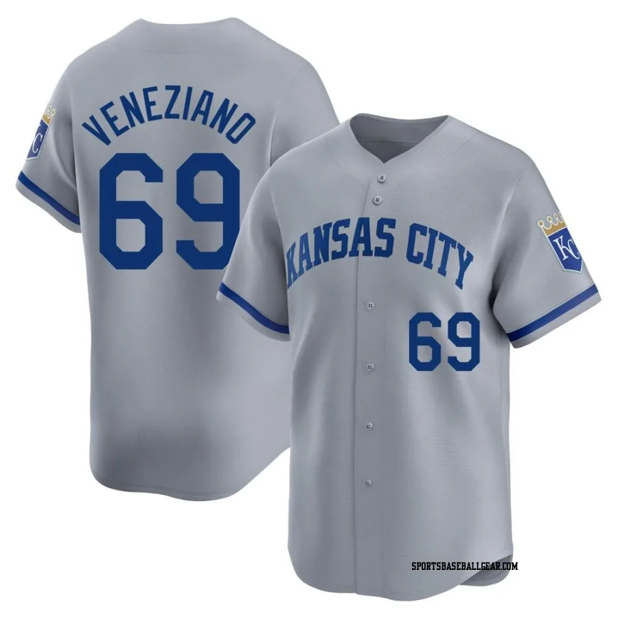 Anthony Veneziano Youth Kansas City Royals Gray Limited Away Jersey