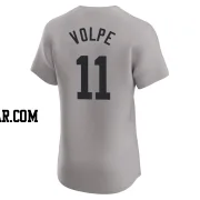 Anthony Volpe Men's New York Yankees Gray Elite Road Jersey