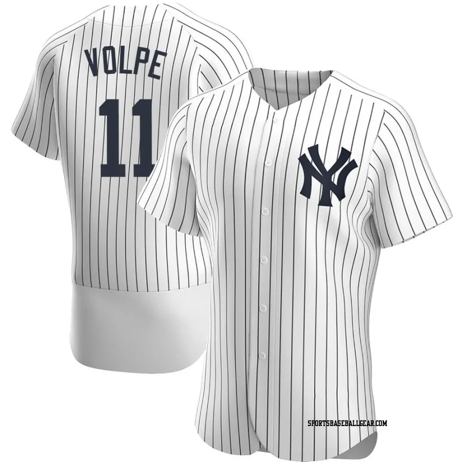 Anthony Volpe Men's New York Yankees White Authentic Home Jersey