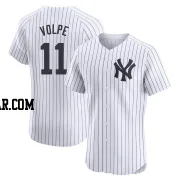 Anthony Volpe Men's New York Yankees White Elite Home Jersey