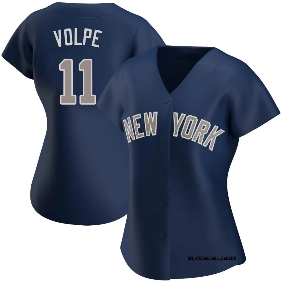 Anthony Volpe Women's New York Yankees Navy Replica Alternate Jersey