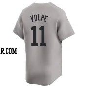 Anthony Volpe Youth New York Yankees Gray Limited Away Jersey